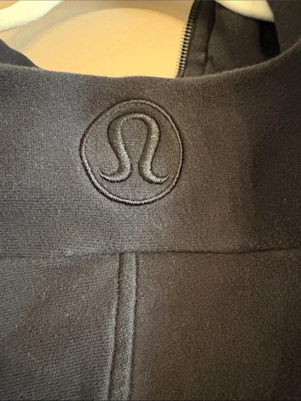 lululemon athletica Black Cropped Half-Zip Hoodie